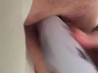 fucking herself with a can