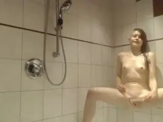 sexy girl playing in the bath