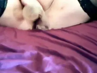 stocking dildo1