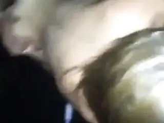 Wife cums on cock in swinger threesome