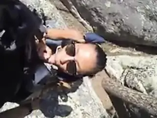 Blowjob along the hike trail