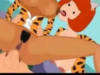 Josie and the Pussycats Lesbo 3some + Kim Possible rims ass