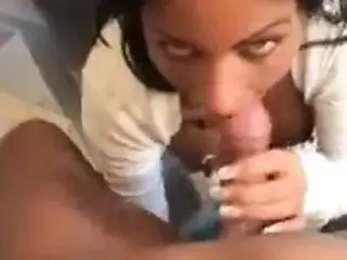 Amateur jill - blowjob in bathroom