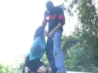 Latina Rough Blowjob On Railway Tracks