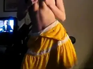 Busty blond C0C0kitty dancing 2
