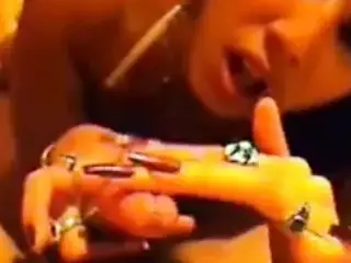 Old School Asian BJ Long Nails 1