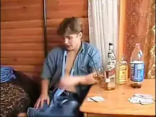 Russian Mom Play Strip Poker with Not her Step Son