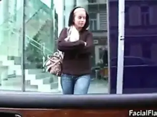 Cindy Dollar blowjob in car