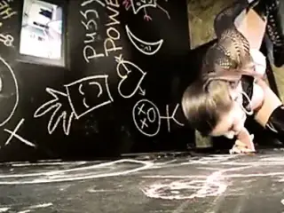 Busty Brunette At The Gloryhole