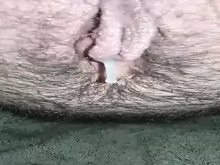 Dirtypantygrl has her first hairy creampie captured by me