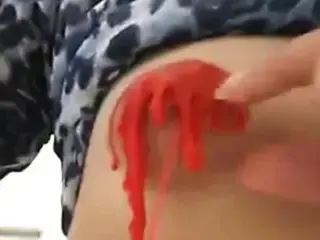 Wax on puffy nipples