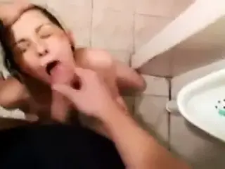 Amateur Gets Fucked And Facialed In The WC