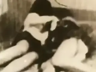 Young Lovers Engage in a Threesome (1950s Vintage)