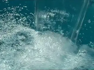 Asian anal by the pool