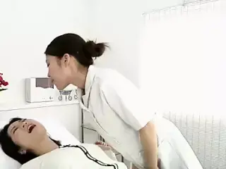 Japanese lesbian erotic spitting massage clinic Subtitled