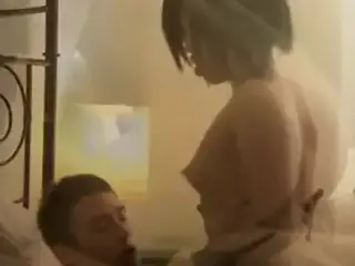 Tattoed Brunette Beauty in High Heels