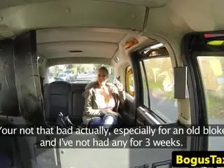 Curvy taxi euroslut fucked and facialized