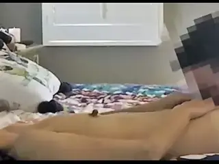 Husband films Chinese MILF fucking a younger cock