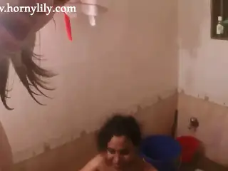 indian babe lily hardcore sex in shower doggystyle sex