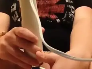 Cute BBW Hitachi And Toy Masturbation