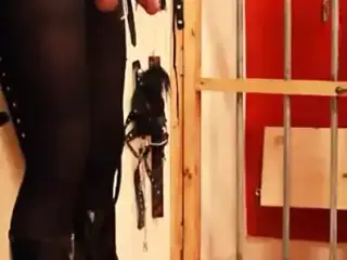 Masturbation on platform boots