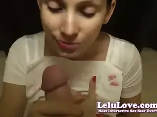 Lelu Love-POV Pink Lipsticks Blowjob Cumshot