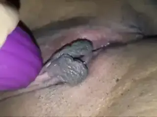 Hubby allows stranger to cum on wifes pussy but NOT in.