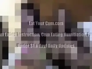 Open wide and shoot your cum in your own mouth CEI