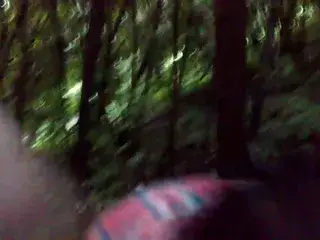 50 years milf get blowjob in Moscow forest 27.07.2015