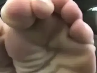 cute blond high harches and wrinkled soles