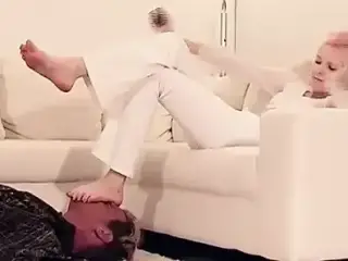 young  german girl  foot domination