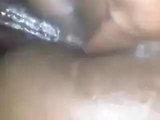 Ebony couple anal sex