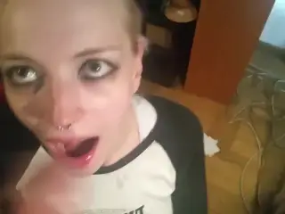 Swedish Amateur Gothic Blowjob