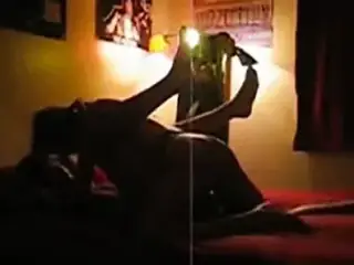 Homemade Lesbian strapon