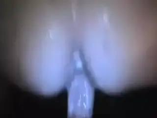 hubby prepares wife's ass for his big cock