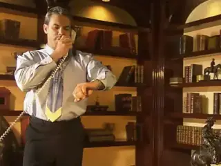 Steve gets his girl wet with a steamy pussy licking then bonk her fiercely