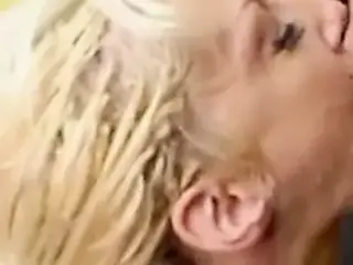 Granny get splashed in facials