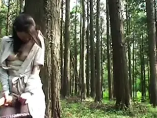 Milf sex in forest
