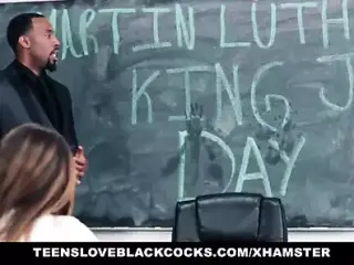 TeensLoveBlackCocks - Big Black Dicking On MLK DAY