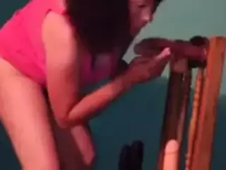 Practicando una mamada