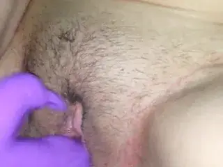 Wife toys and DVP with cumshot