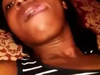 Haitian side chick masturbating for married lover