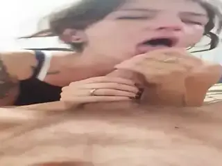 Deep wet blowjob