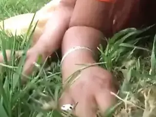 Old Man Fucks Cheerleader Outdoors