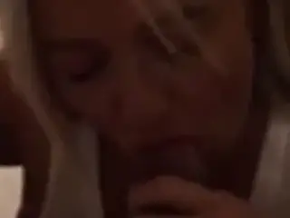 Trophy wife blowjob