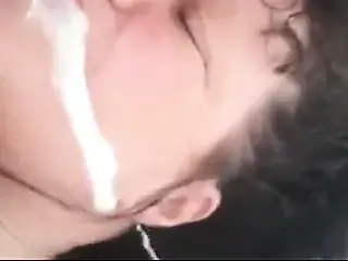 bbw granny sucks and gets thick facial cum stripe.mpg