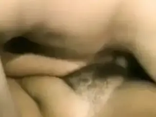 Chubby blonde brushing her hairy pussy big tits