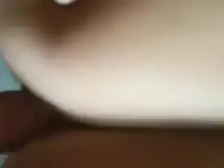 Morning load on my wife's hairy pussy
