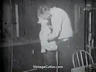 Old Man gets a Blowjob from a Girl (1950s Vintage)