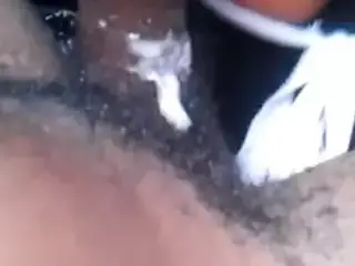 chuby black slut sucks dick